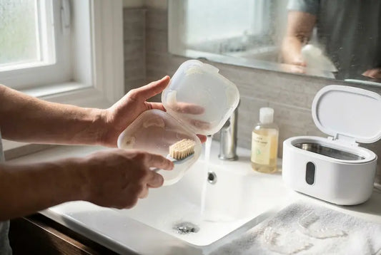 beugel bakje schoonmaken